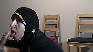 Hijab girl caught me masturbating in hospital waiting room - SHE GAVE ME A BLOWJOB