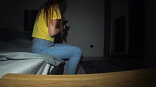 Real Cheating. Unfaithful Wife Is Having Fun With Her Lover While Her Husband Is Not At Home. Anal Sex