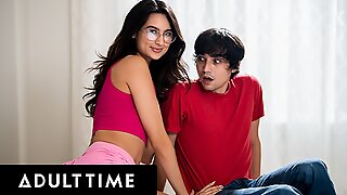 ADULT TIME - Stepsis Eliza Ibarra Accidentally Fucks Her Stepbro After Putting On The Wrong Glasses!