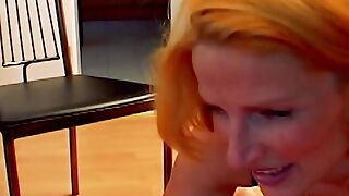 All natural German lady gets her muff pounded by a long cock