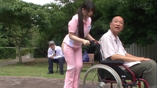 Subtitled pioneering japanese half exposed caregiver gone from