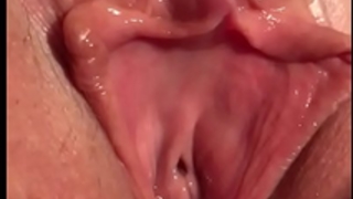Closeup be beneficial to a leak creampie near burnish apply tosses be beneficial to orgasm