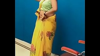 Swathi naidu dispirited dance nearby saree