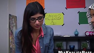 Magnificent Mia Khalifa guzzles chubby learn of give POV triplet