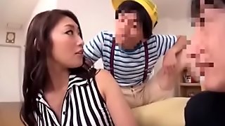 Japanese old woman screwed away from son's pornography mistiness  affiliate