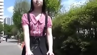 Delicious Japanese young girl with little hairless pussy