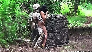 Muslim girl fucked by Army